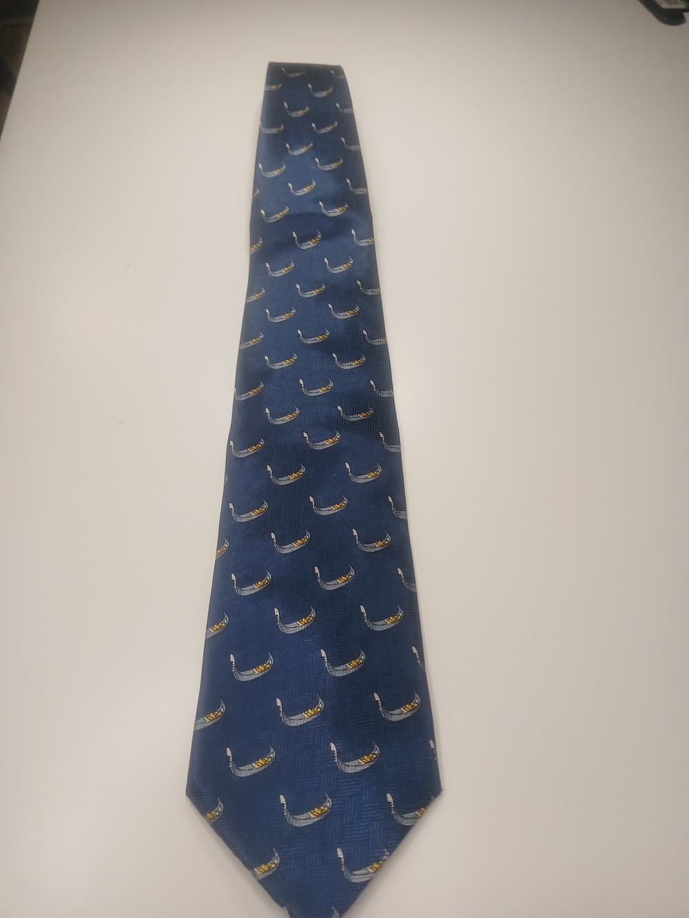 Venezia Gondola Blue Silk Tie.